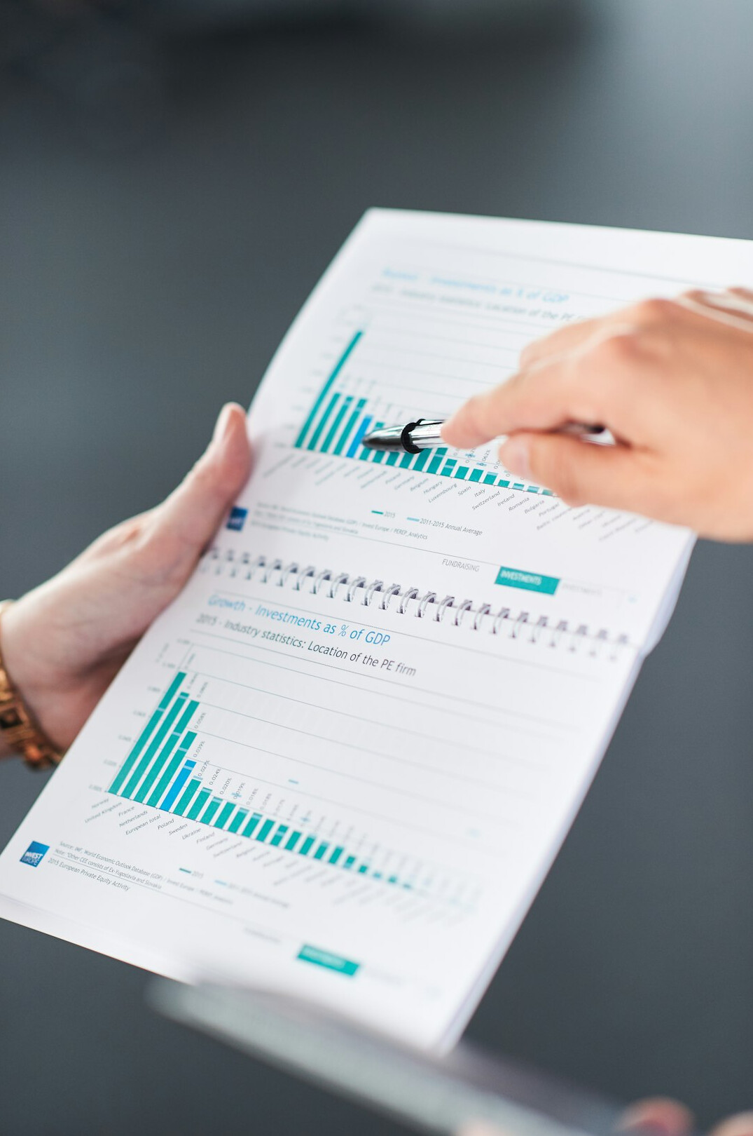analyzing data charts